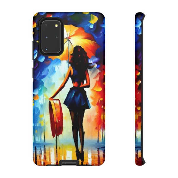 Rainbow Designs Woman With Umbrella On Tough Cases Custom Phone Case For iPhone and Samsung Series - Image 30