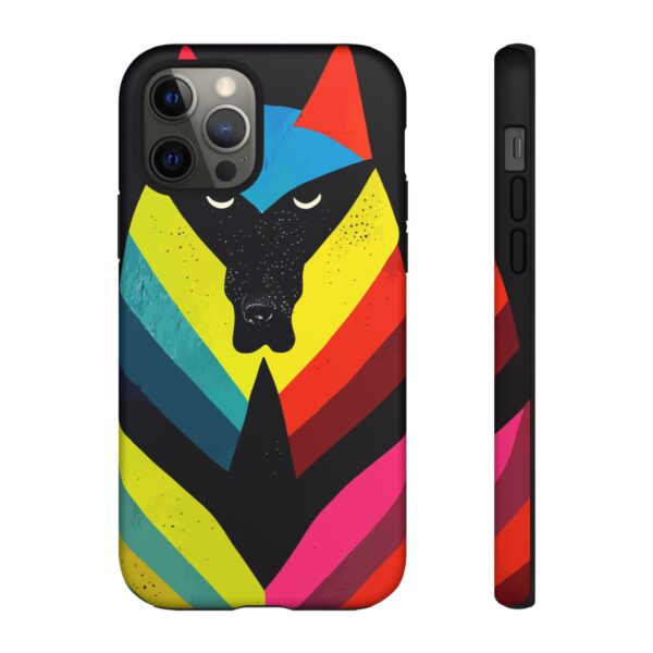 Rainbow Designs Wolf Head On Tough Cases Custom Phone Cases For iPhone Google Pixel and Samsung Series. - Image 36