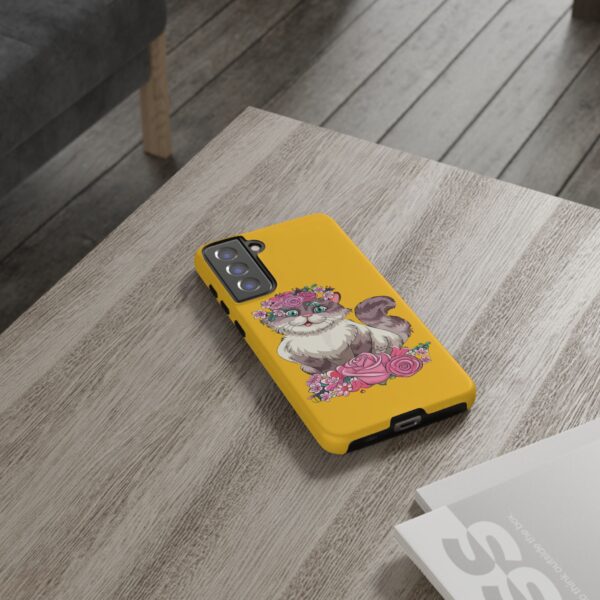 Rainbow Designs Cute Cat On Tough Cases Custom Phone Cases For iPhone Google Pixel and Samsung Series - Image 82