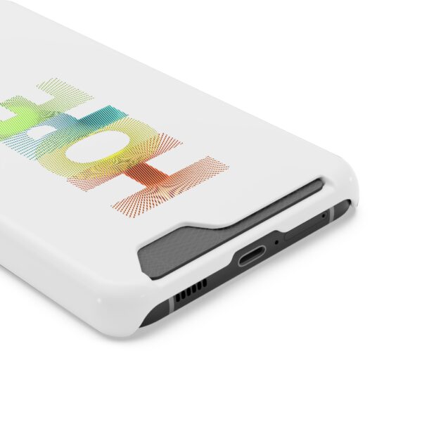 Rainbow Designs "HOPE" On Phone Case With Card Holder - Image 90