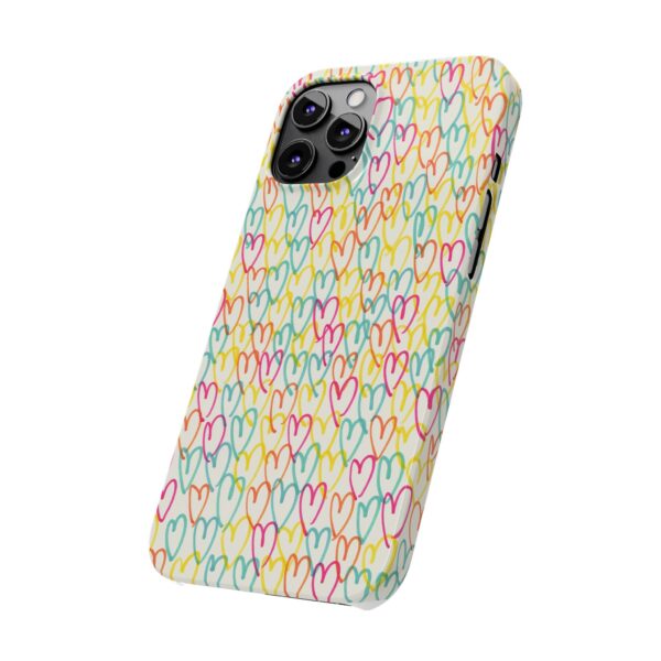 Rainbow Designs Colorful Hearts On Slim Phone Cases Case-Mate Custom Phone Cases For iPhone and Samsung Series - Image 48