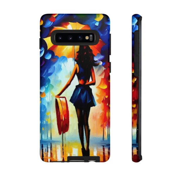 Rainbow Designs Woman With Umbrella On Tough Cases Custom Phone Case For iPhone and Samsung Series - Image 18