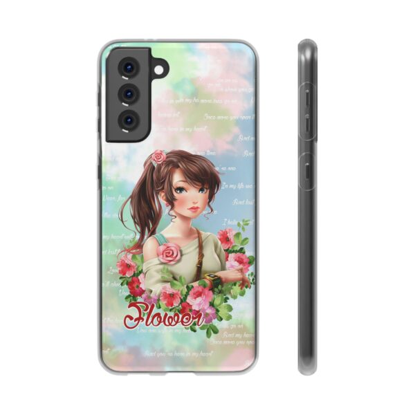 Girl With Flowers Flexi Cases for Samsung and iPhone - Image 168