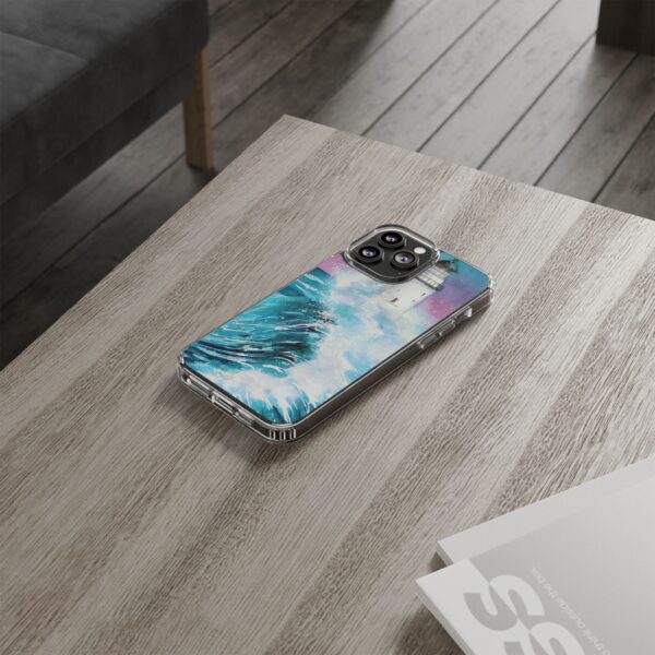 Crashing Waves Clear Case 🌊 for the enchanting iPhone 14! 📱✨ - Image 11