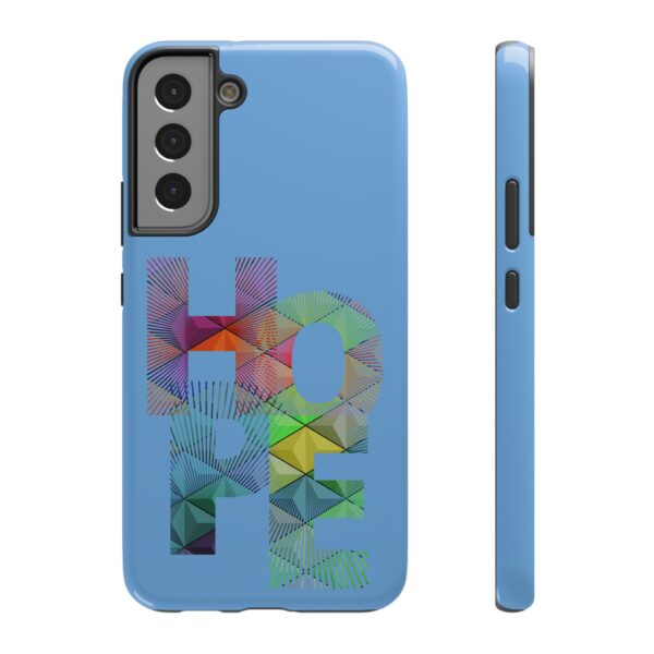 Rainbow Designs "HOPE" On Impact-Resistant Cases For Samsung and iPhone Light Blue - Image 67