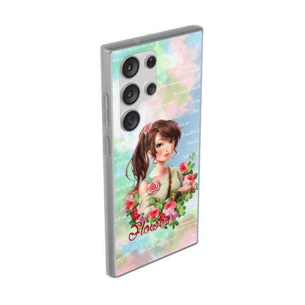 Girl With Flowers Flexi Cases for Samsung and iPhone - Image 223