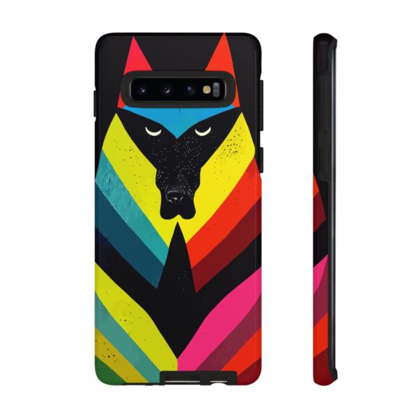 Rainbow Designs Wolf Head On Tough Cases Custom Phone Cases For iPhone Google Pixel and Samsung Series. - Image 16