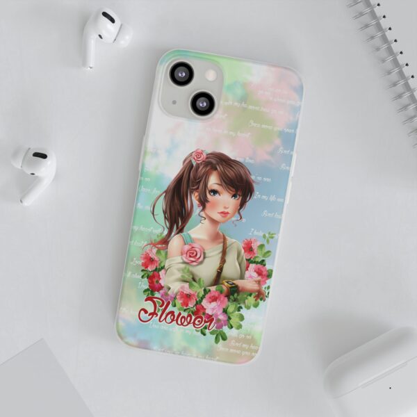 Girl With Flowers Flexi Cases for Samsung and iPhone - Image 129