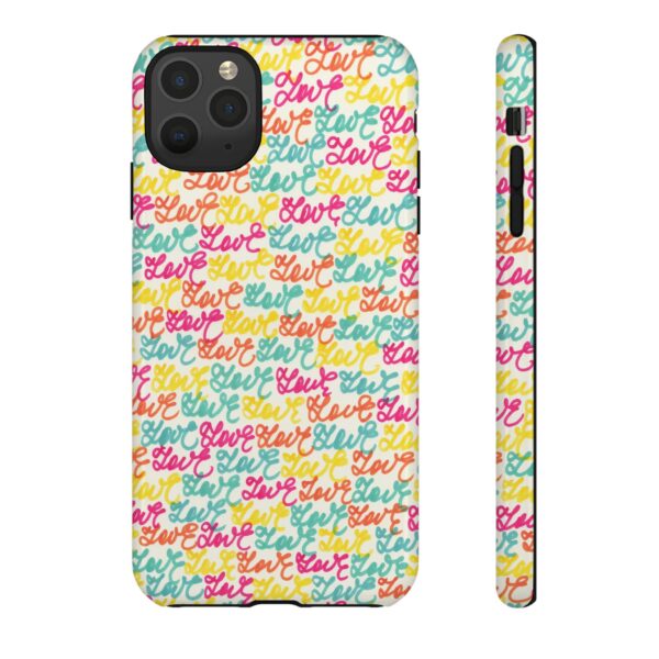 Rainbow Designs Colorful Love Letters On Tough Cases Custom Phone Cases For iPhone Google Pixel and Samsung Series - Image 23