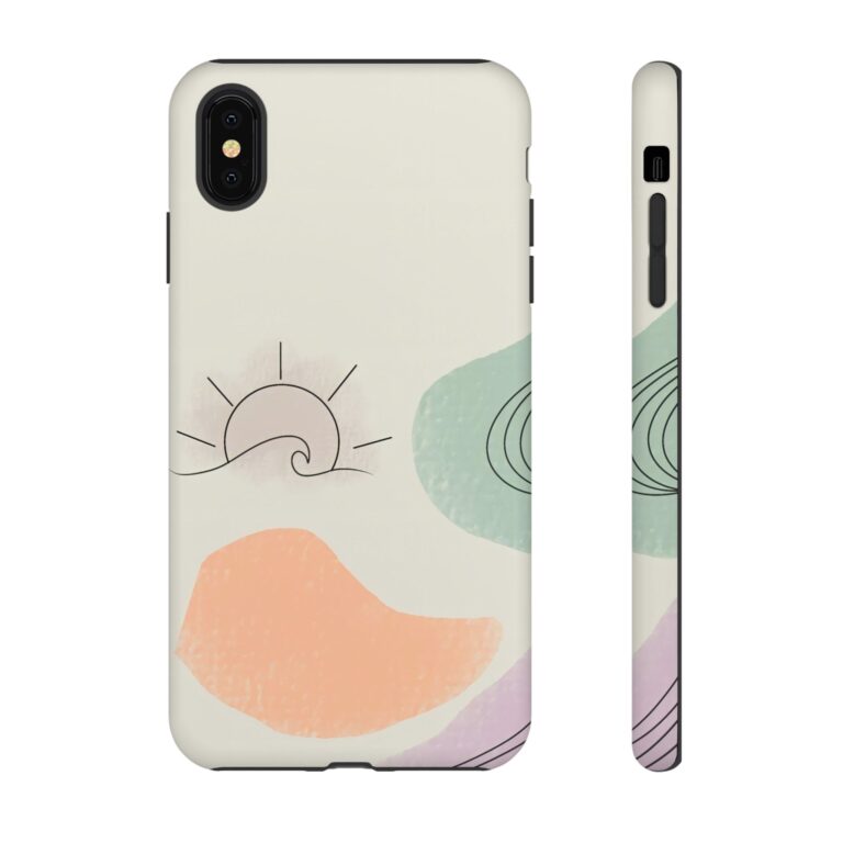 Rainbow Designs Sun Waves On Tough Cases Custom Phone Cases For iPhone Google Pixel and Samsung Series - Image 12