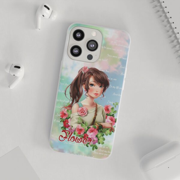 Girl With Flowers Flexi Cases for Samsung and iPhone - Image 149