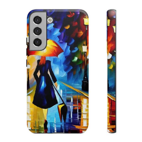 Rainbow Designs Woman With Umbrella On Tough Cases Custom Phone Case For iPhone and Samsung Series - Image 89