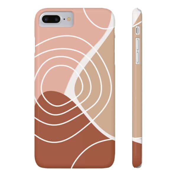 Abstract Color Block With White Circle Slim Phone Cases Case-Mate Custom Phone Cases For iPhone and Samsung Galaxy Models