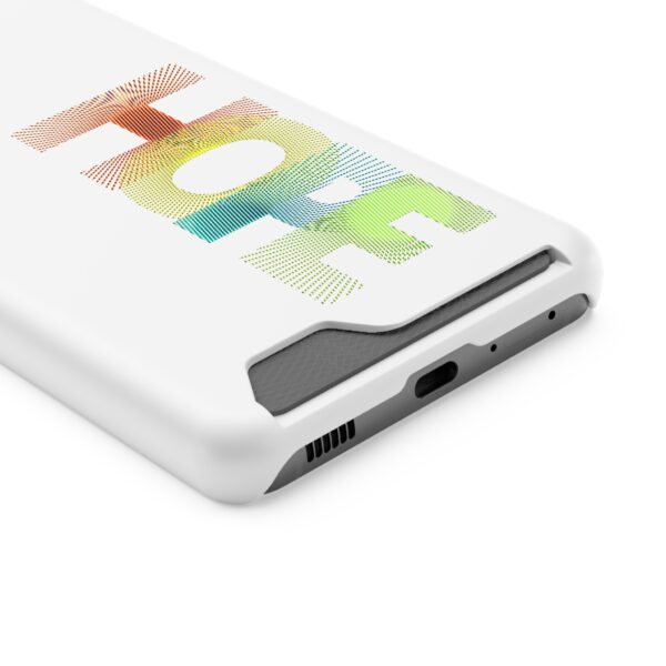 Rainbow Designs "HOPE" On Phone Case With Card Holder For iPhone and Samsung - Image 62