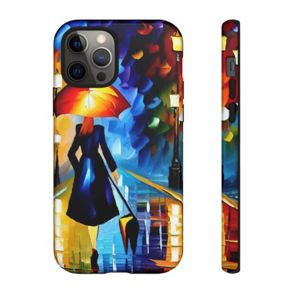 Rainbow Designs Woman With Umbrella On Tough Cases Custom Phone Case For iPhone and Samsung Series - Image 35