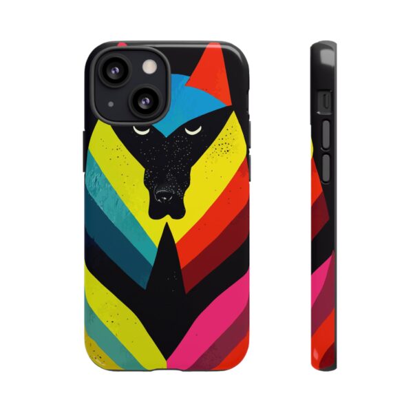 Rainbow Designs Wolf Head On Tough Cases Custom Phone Cases For iPhone Google Pixel and Samsung Series. - Image 43