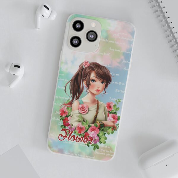 Girl With Flowers Flexi Cases for Samsung and iPhone - Image 145