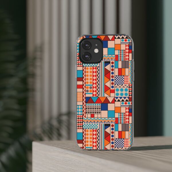 Patchwork Pattern Clear Cases For iPhone and Samsung - Image 24