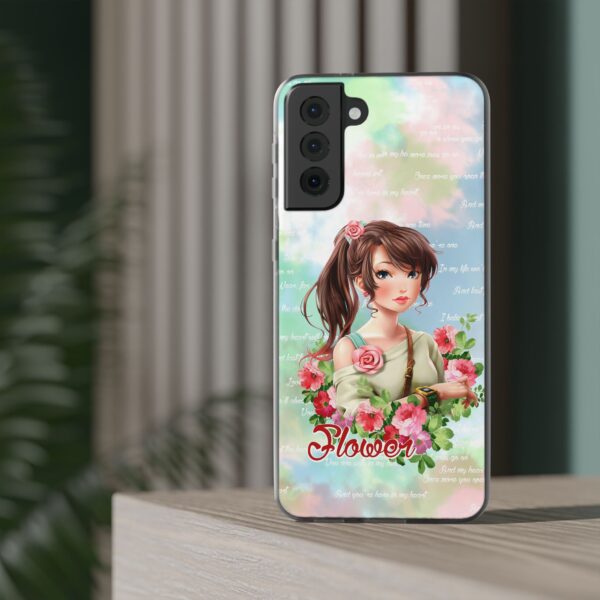 Girl With Flowers Flexi Cases for Samsung and iPhone - Image 170