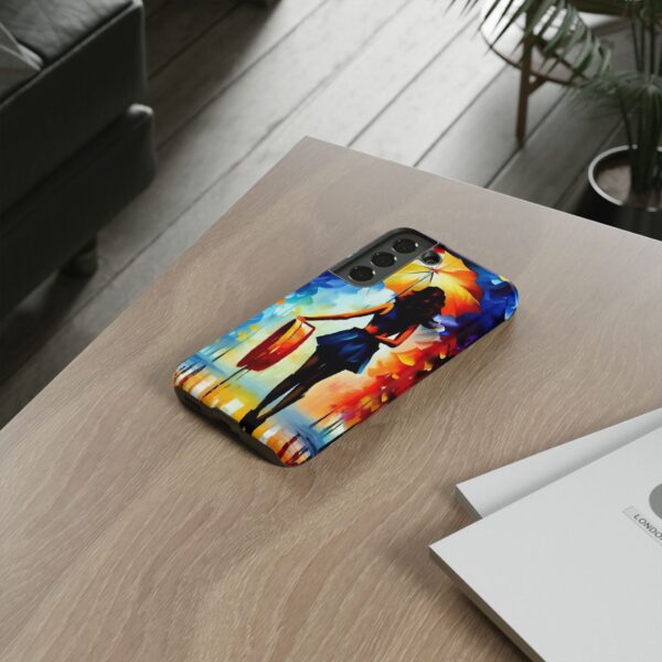 Rainbow Designs Woman With Umbrella On Tough Cases Custom Phone Case For iPhone and Samsung Series - Image 86