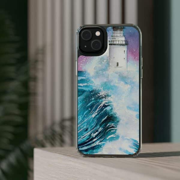 Crashing Waves Clear Case 🌊 for the enchanting iPhone 14! 📱✨ - Image 62