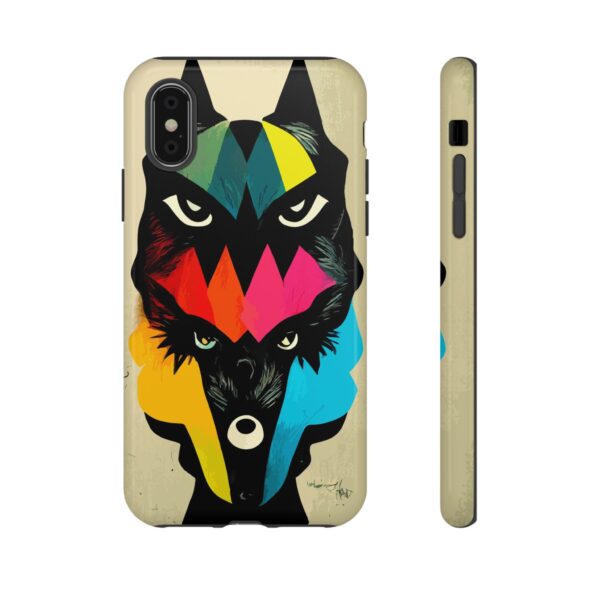 Rainbow Designs Wolf Head On Tough Cases Custom Phone Cases For iPhone Google Pixel and Samsung Series - Image 5