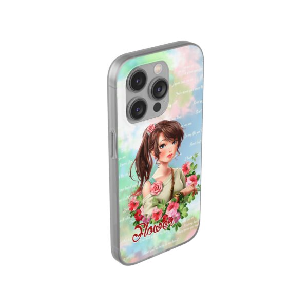 Girl With Flowers Flexi Cases for Samsung and iPhone - Image 203