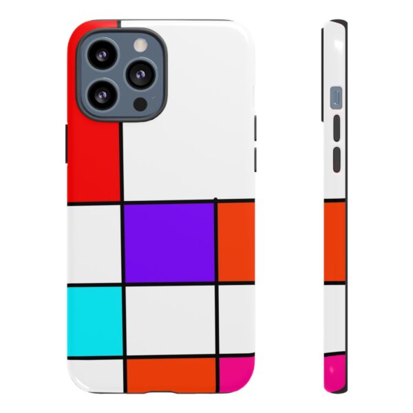 Rainbow Designs Mondrian Art On Tough Cases Custom Phone Cases For iPhone Google Pixel and Samsung Series - Image 51