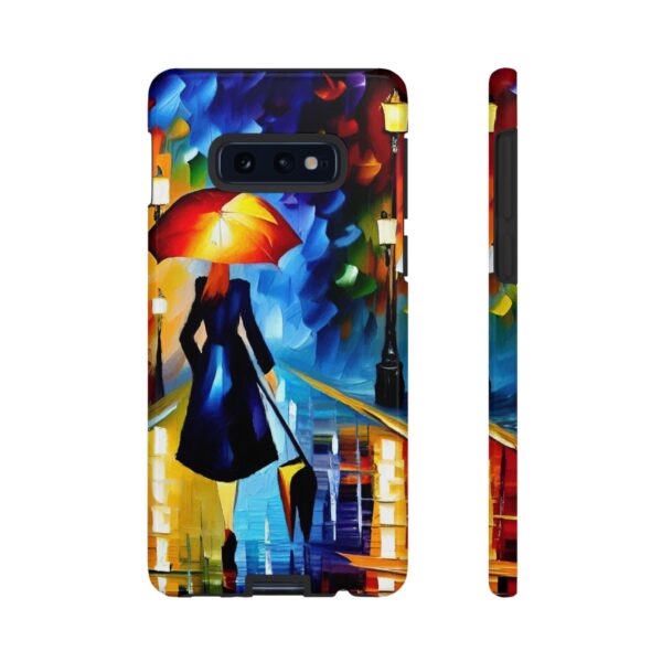 Rainbow Designs Woman With Umbrella On Tough Cases Custom Phone Case For iPhone and Samsung Series - Image 13