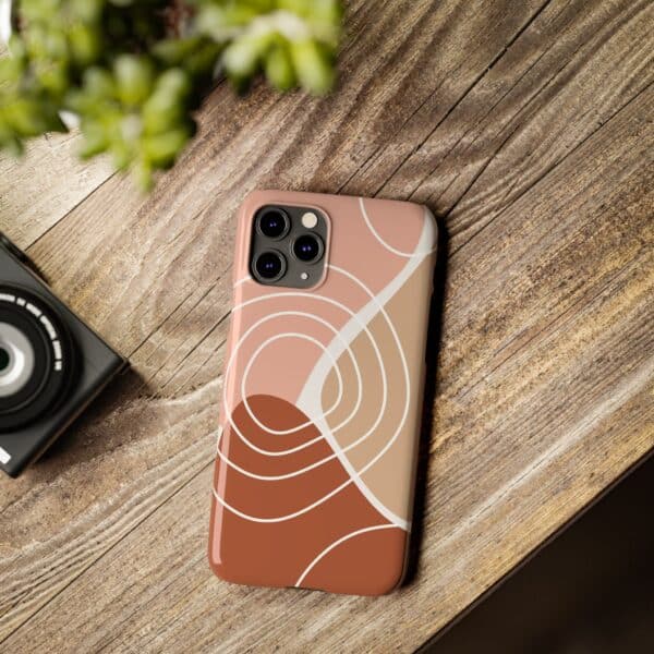 Abstract Color Block With White Circle Slim Phone Cases Case-Mate Custom Phone Cases For iPhone and Samsung Galaxy Models - Image 17