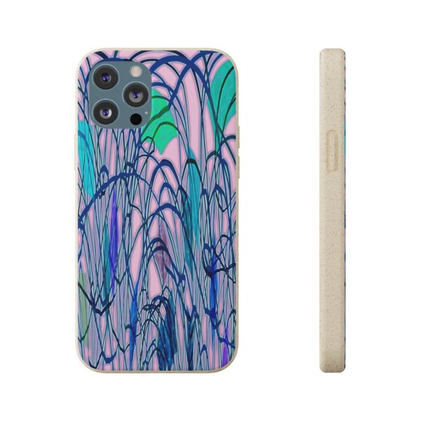 Curved Striped Pattern Biodegradable Cases For IPhone & Samsung  🌿 - Image 29