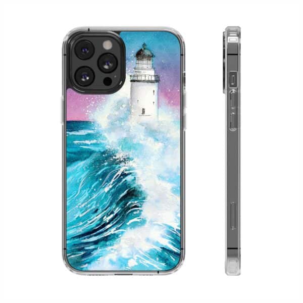 Crashing Waves Clear Case 🌊 for the enchanting iPhone 14! 📱✨ - Image 31