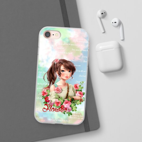 Girl With Flowers Flexi Cases for Samsung and iPhone - Image 97