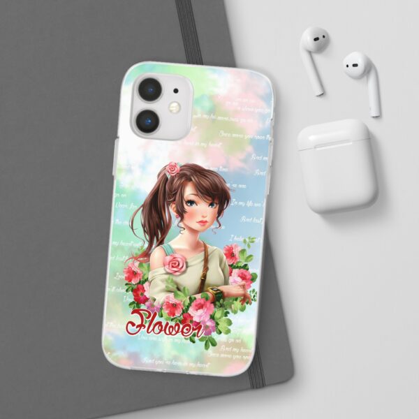 Girl With Flowers Flexi Cases for Samsung and iPhone - Image 48