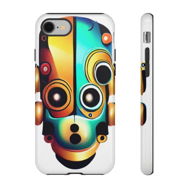 Rainbow Designs Robot On Tough Cases Custom Phone Cases For iPhone Google Pixel and Samsung Series