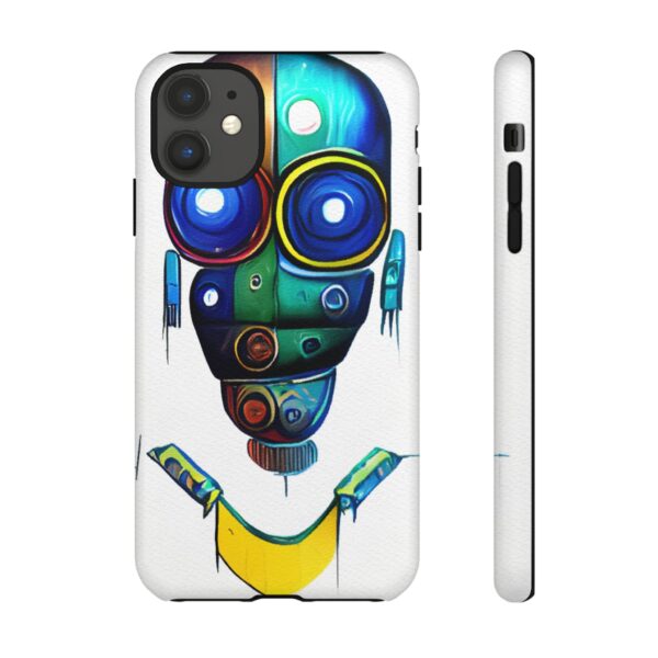 Rainbow Designs Robot On Tough Cases Custom Phone Cases For iPhone Google Pixel and Samsung Series - Image 2