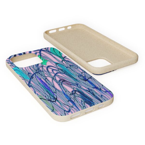 Curved Striped Pattern Biodegradable Cases For IPhone & Samsung  🌿 - Image 80