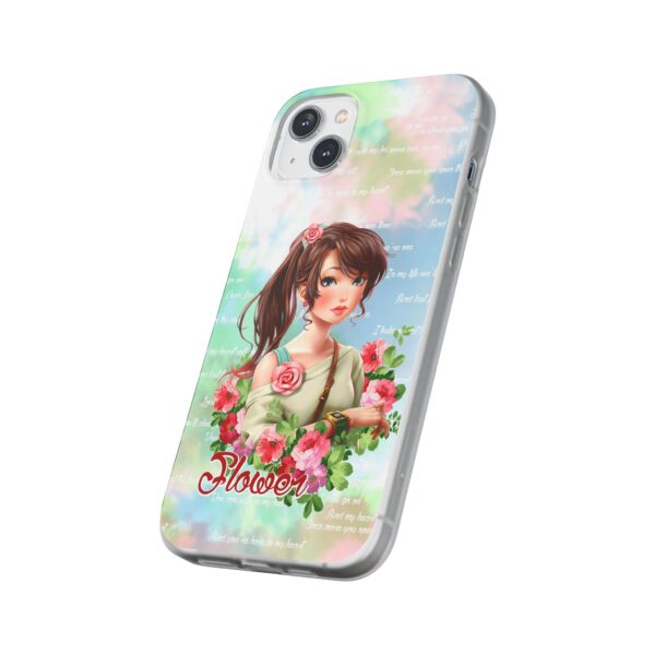 Girl With Flowers Flexi Cases for Samsung and iPhone - Image 236