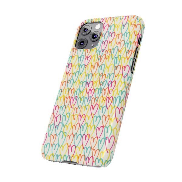 Rainbow Designs Colorful Hearts On Slim Phone Cases Case-Mate Custom Phone Cases For iPhone and Samsung Series - Image 16