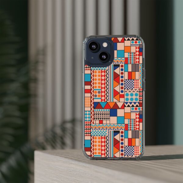 Patchwork Pattern Clear Cases For iPhone and Samsung - Image 3