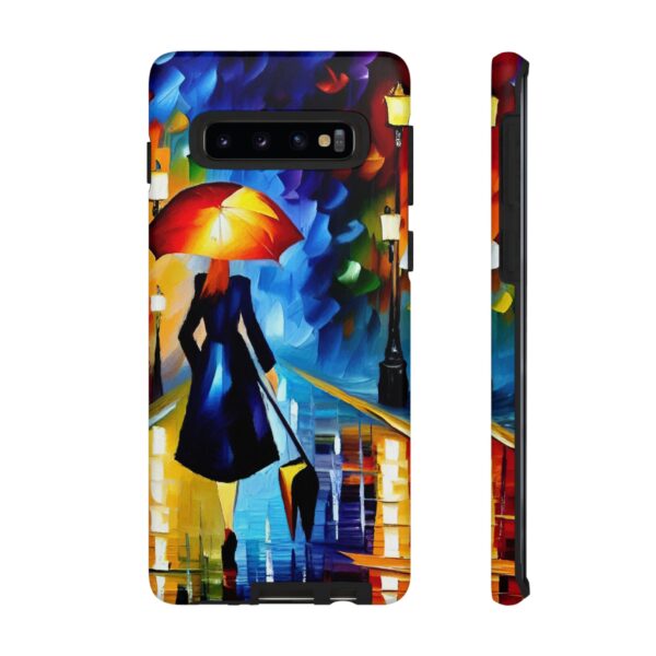 Rainbow Designs Woman With Umbrella On Tough Cases Custom Phone Case For iPhone and Samsung Series - Image 18