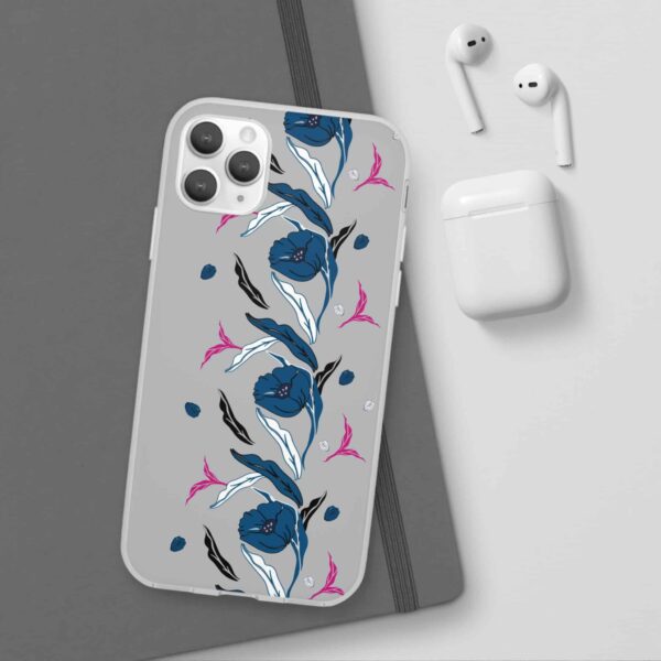 Rainbow Designs Blue Poppies On Flexi Cases Custom Phone Cases For iPhone and Samsung Series - Image 42