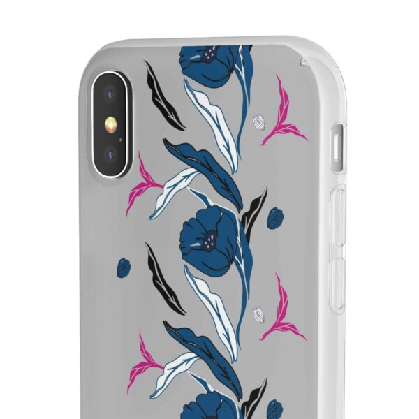 Rainbow Designs Blue Poppies On Flexi Cases Custom Phone Cases For iPhone and Samsung Series - Image 8