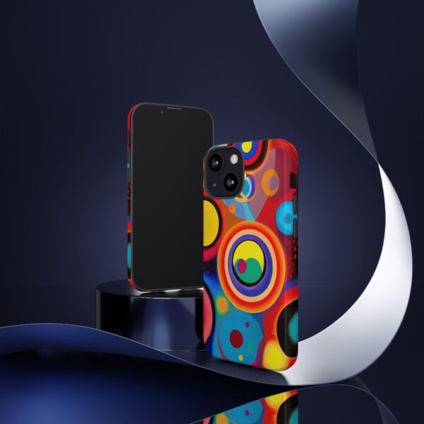 Rainbow Designs Circles in Circles On Tough Cases Custom Phone Cases For iPhone Google Pixel and Samsung Series - Image 44