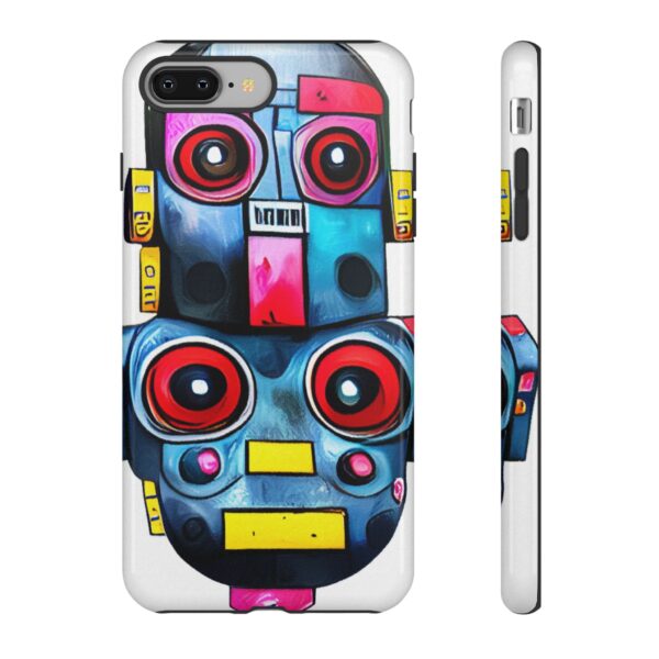 Rainbow Designs Robot On Tough Cases Custom Phone Cases For iPhone Google Pixel and Samsung Series - Image 3