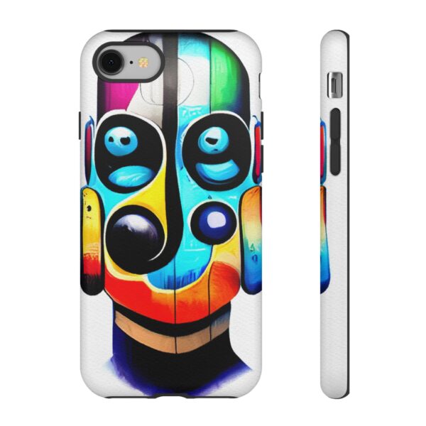 Rainbow Designs Robot On Tough Cases Custom Phone Cases For iPhone Google Pixel and Samsung Series - Image 2