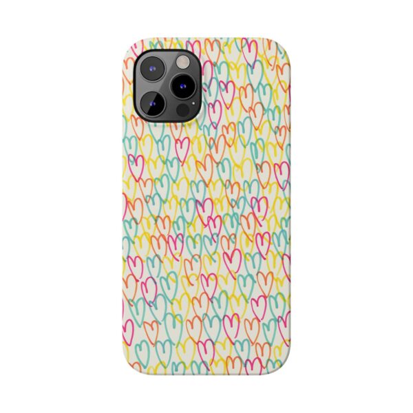 Rainbow Designs Colorful Hearts On Slim Phone Cases Case-Mate Custom Phone Cases For iPhone and Samsung Series - Image 39