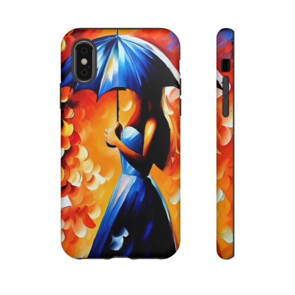 Rainbow Designs Woman With Umbrella On Tough Cases Custom Phone Case For iPhone and Samsung Series - Image 6