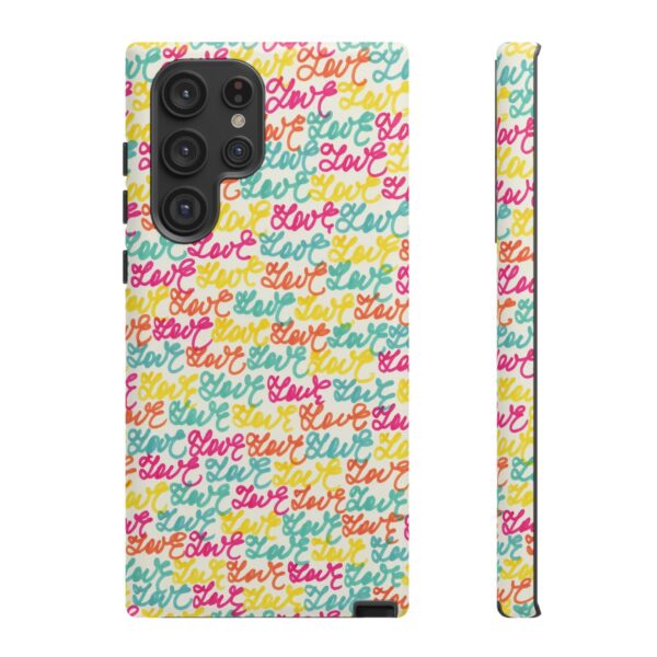 Rainbow Designs Colorful Love Letters On Tough Cases Custom Phone Cases For iPhone Google Pixel and Samsung Series - Image 93