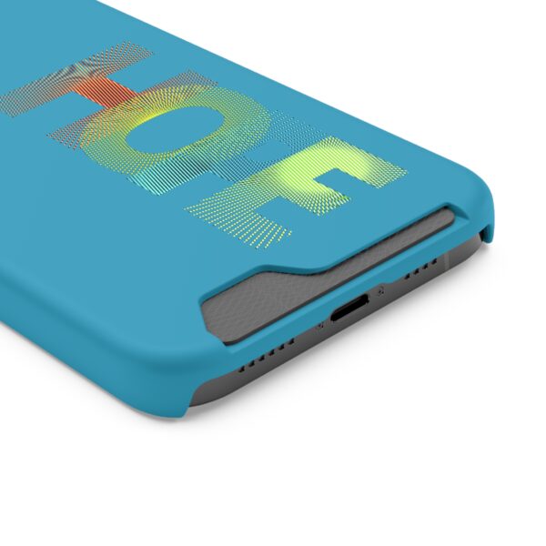 Rainbow Designs "HOPE" On Phone Case With Card Holder For iPhone and Samsung - Image 134